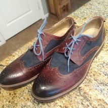 Vintage Foundry Co. Men&#39;s VF112-SE Brown Wingtip Leather Dress Shoes US ... - $78.21