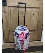 RARE Disney Store Star Wars R2D2 Rolling Suitcase Luggage With Light And... - $66.47 CAD
