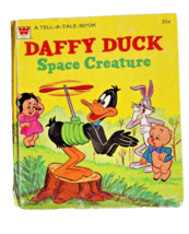 Vintage 1977 Daffy Duck Space Creature Golden Tell-A-Tale Childrens Book - $9.49