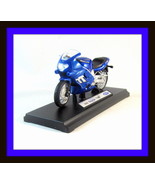 TRIUMPH TT600,2002 METALLIC BLUE WELLY 1/18 DIECAST MOTORCYCLE COLLECTOR... - £21.58 GBP