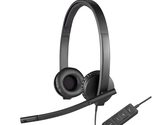Logitech H570e Wired Headset, Mono Headphones with Noise-Cancelling Micr... - £44.32 GBP