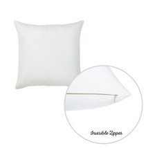 Set Of 2 White Brushed Twill Decorative Throw Pillow Covers - $38.24