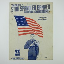 Sheet Music There&#39;s A Star Spangled Banner Waving Somewhere Vintage 1942 - $9.99