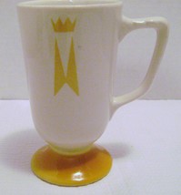  Homer Laughlin Pedestal Mug Marriott Hotel Crown Cup Footed VGC Coffee Tea - £9.55 GBP