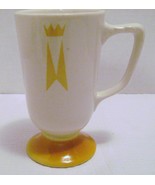  Homer Laughlin Pedestal Mug Marriott Hotel Crown Cup Footed VGC Coffee Tea - £9.59 GBP
