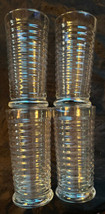 Libbey Sirrus Ribbed Tumblers Mid Century (4) 6-1/4&quot; - £18.55 GBP