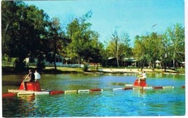 MacTier Ontario Postcard Lake Joseph Holiday Centre for the Blind Pedal Boating - £2.33 GBP