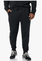 Goodthreads Men&#39;s Washed Fleece Jogger Sweat Pants Size Large Black NWTs - £13.06 GBP