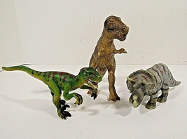 3 Schleich Germany Prehistoric Dinosaur Figures T-Rex T-Tops V-Raptor 2002 D/C - £18.73 GBP
