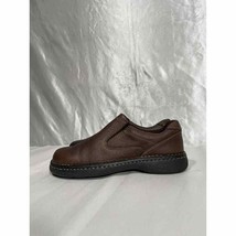 GBX Chunky Brown Leather Slip On Shoes Nelles Men’s Size 9.5 - £19.98 GBP