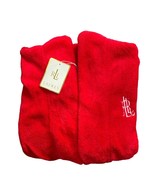 NWT Lauren Ralph Lauren Red so soft terry plush robe Size XL Pockets LRL - £56.84 GBP