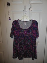 Ladies Lularoe Perfect Tee Medium w Paparazzi Necklace&amp;2 Pair Earrings(39) - £15.98 GBP