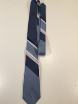 Vintage Lilly Dache Polyester/Silk Tie - Blue And White Stripes - 3 1/8&quot;... - $14.99
