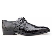Belvedere Men's Shoes Lago Genuine Alligator Plain Toe Tassel Black 14010 image 2