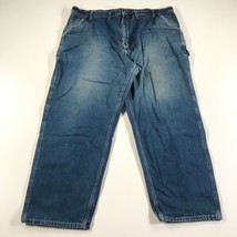 Vintage Carhartt Affliggere Jeans Uomo 41x28.5 Blu Worn Discolored Thrashed - £21.93 GBP