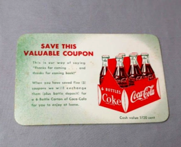1950s Coca Cola Coke Coupon Advertising - $9.85