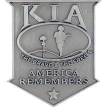 EagleEmblems P12812 Pin-KIA,America Remembers (Shield) Pewter (1-1/16&quot;) - £7.92 GBP