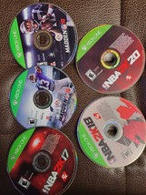 Madden NFL 16 &amp; 18 + NBA 2K18, 2K17 &amp; 2K 20 / Xbox One Lot of 5 - GAME ONLY - £3.10 GBP