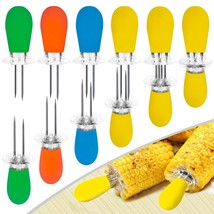 12 Pcs/6 Pairs Corn Holders, Stainless Steel Corn Cob Holders Corn On The Cob Sk - £11.98 GBP