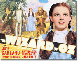 Yellow Brick Road Scarecrow Tin Man Cowardly Lion The Wizard of Oz Metal Sign - £15.19 GBP