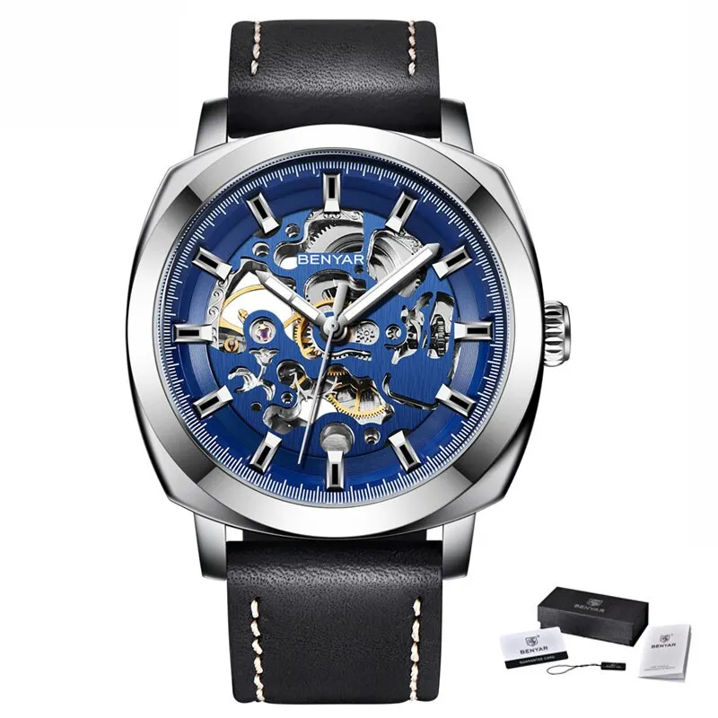 Mens Watches Top Brand Luxury Automatic Mechanical Men Business Waterpro... - £13.70 GBP