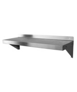 STAINLESS STEEL WALL MOUNT SHELF 12 X 24; 36; 48; 60; 72, ( NEW ) - $1,038.28 MXN