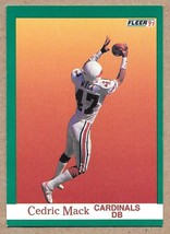 1991 Fleer #342 Cedric Mack Phoenix Cardinals - £1.32 GBP