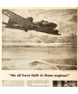 1944 Studebaker Boeing Flying Fortress Advertisement WW2 Era Aviation DWP7A - €29,82 EUR
