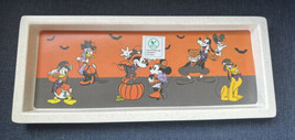 Disney Mickey Minnie Mouse Pluto Goofy Donald Halloween Serving Tray New... - $24.99
