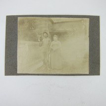 Antique Photograph Man Woman &amp; Dog Henry Raman &amp; Rosa Briney Ohio Antiqu... - £16.01 GBP