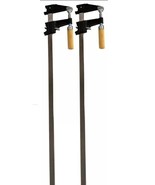 Set of 2- 18&quot; Steel Bar Clamp Tool, Ratchet Quick Release for Metal or Wood - $22.99