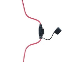 hhm atm fuse holder Bussmann #12 red leadwire, 4&quot; length stripped to 1/4 &quot; - $3.47