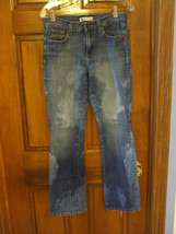 Levi&#39;s 515 Bootcut Acid Washed Distressed Jeans - Size 6 Med - £15.05 GBP