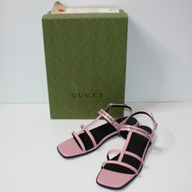 Gucci Divine Cage Horsebit Sandals in Dolly Pink size EU 39.5 US 9.5 MSR... - £463.34 GBP