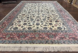 Karastan Rug 8.8 x 12 Ivory Rose Ka&#39;shan #768 Wool Pile Original 700 Series Rare - £2,797.74 GBP