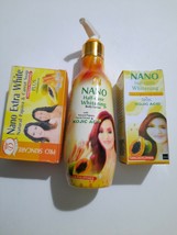 3 In 1 Nano HALF-CASTE Whitening Set: Body Lotion +Soap +Serum - $60.00