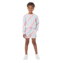 32 Degrees Girls Size Small 7/8 Pink  Sweatshirt &amp; Shorts Set NWT - £7.85 GBP