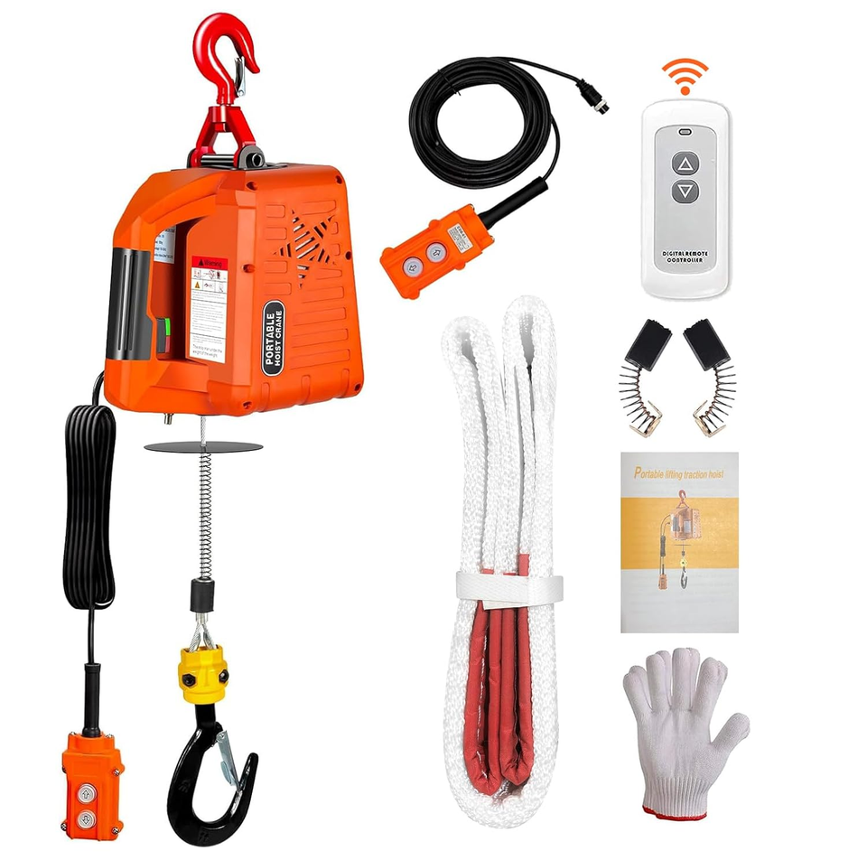 3 in 1 Electric Hoist Winch,2200 Lbs Manual/Wired/Wireless Remote Contro... - $301.92