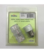 RPS E-27/300W Quartz Halogen Kit Lamp w/Screw Mount Adapter Stage Studio... - $330.21 MXN