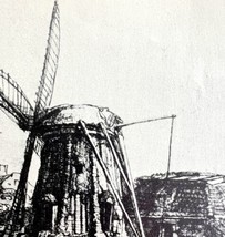 Rembrandt The Windmill 1930 Hendrik Van Loon Art Print Dutch Artist DWT12C - $29.99