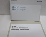 2022 Hyundai Ionic Hybrid / Ionic Plug-in Owners Manual - $123.74