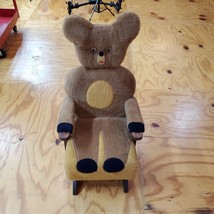 Vintage Mid Century Bubba Bear Childrens Rocking Chair Plush GREAT SHAPE - £171.51 GBP