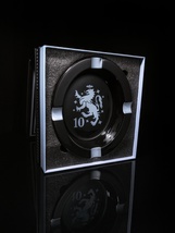 Drew Estate Liga Privada Black and Silver Ceramic Ashtray NIB image 4