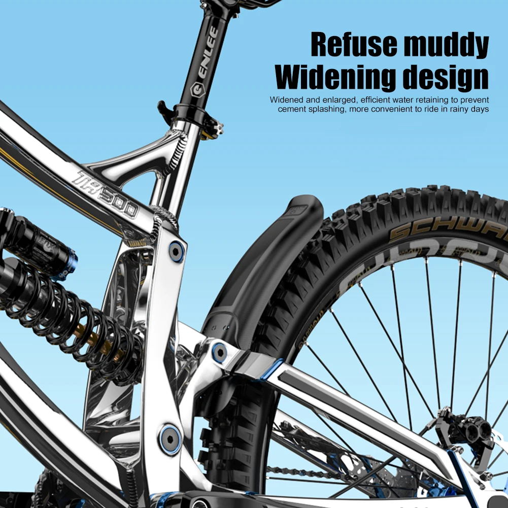 Sporting 1/2pcs Bicycle Fender Front/Rear Tire Wheel Universal Hard Shell Mudgua - £23.55 GBP