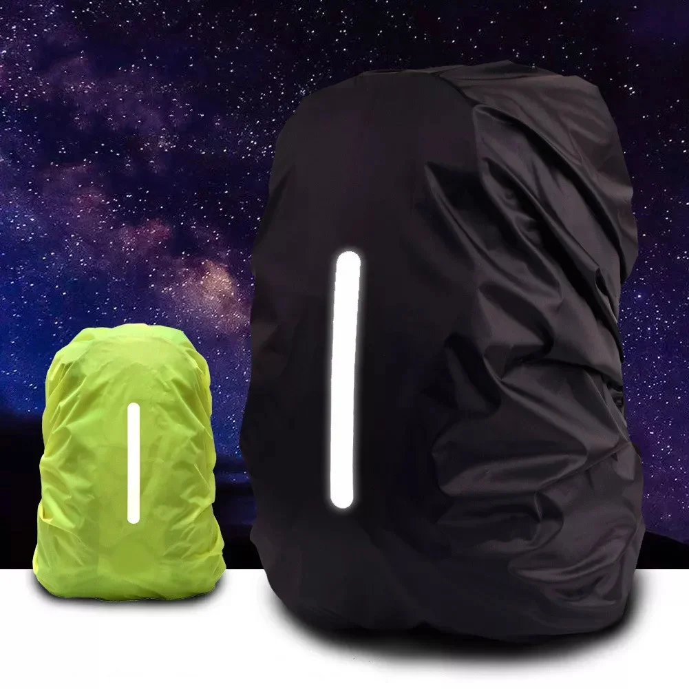 Afety light raincover reflective waterproof backpack rain cover case bag camping hiking thumb200