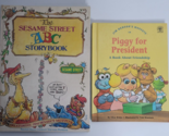 Sesame Street ABC Storybook &amp; Piggy for President Jim Henson Muppets Boo... - $7.99