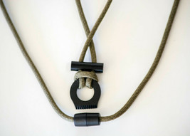 Breakaway Fire Starter Necklace With Khaki Fish&amp;Fire 550 Paracord Survival Cord - £3.26 GBP