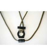 Breakaway Fire Starter Necklace With Khaki Fish&amp;Fire 550 Paracord Surviv... - €3,55 EUR