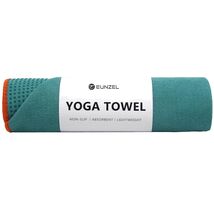 Super Absorbent Non-Slip Microfiber Hot Yoga Towel - 72" x 24" Dark Cyan... - $47.47