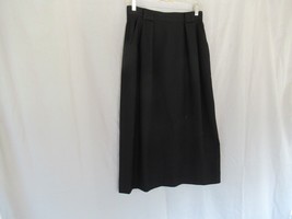 David Brooks skirt  long pencil 100% wool lined Size 10/small  black vin... - $17.59